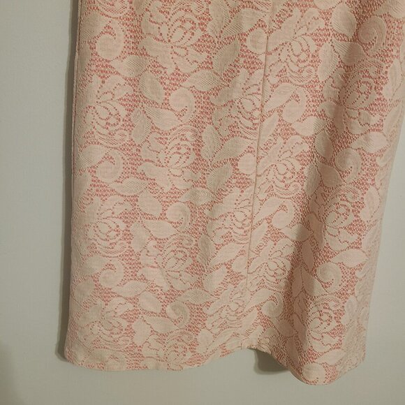 H&M | Women's Pink and White Lace Sleeveless Mini Dress or Tunic Top (Size XS) - Picture 13 of 15